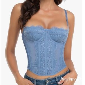 Raxnode Lace Bustier Corset Top #62
